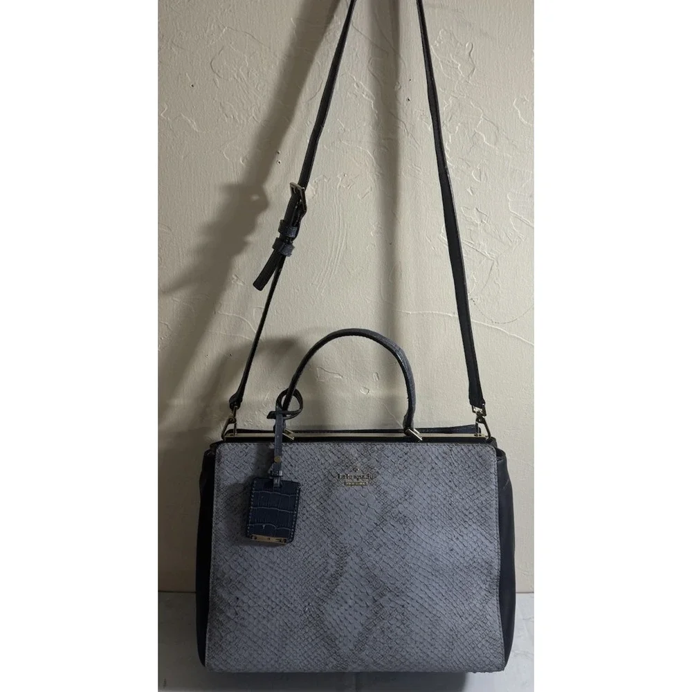Y2K Kate‎ Spade New York Pembrey Place Angelika Top Handle Bag Light Blue